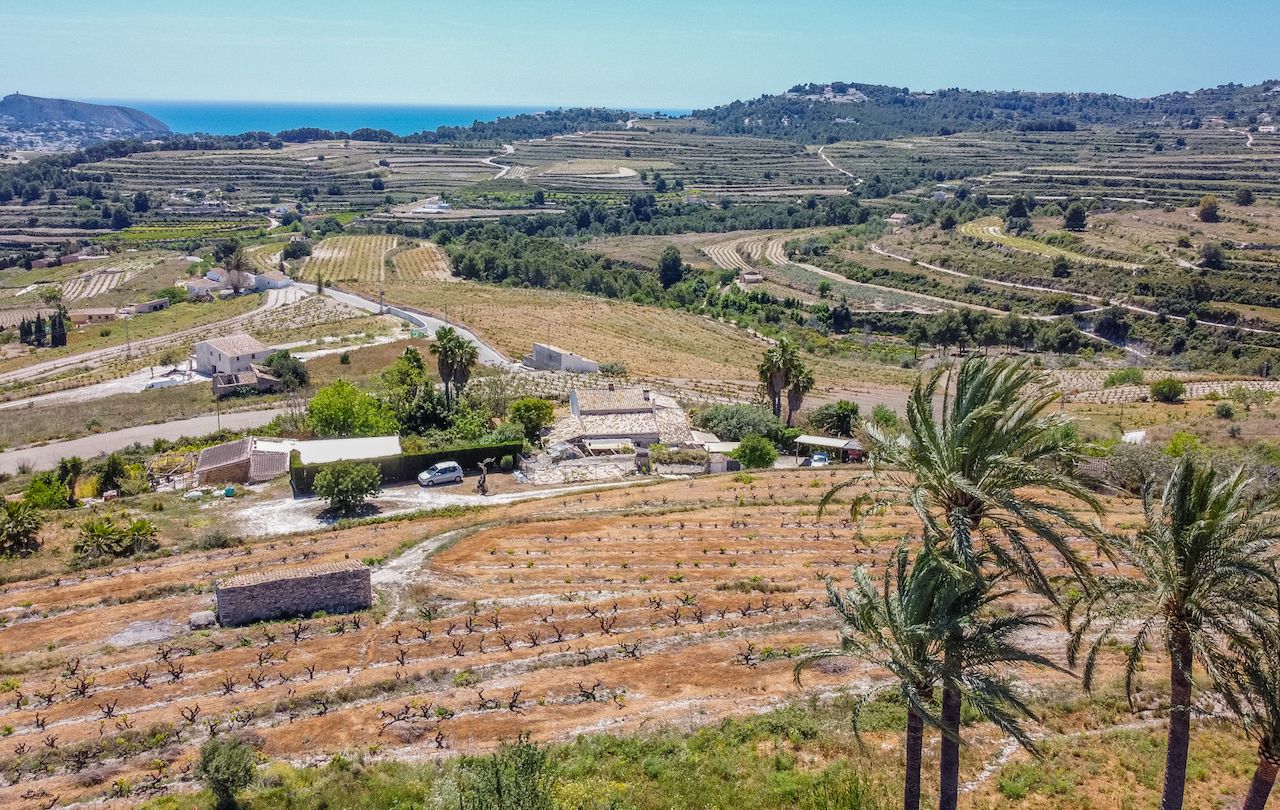 Finca con vistas al mar en Moraira abierta a ofertas