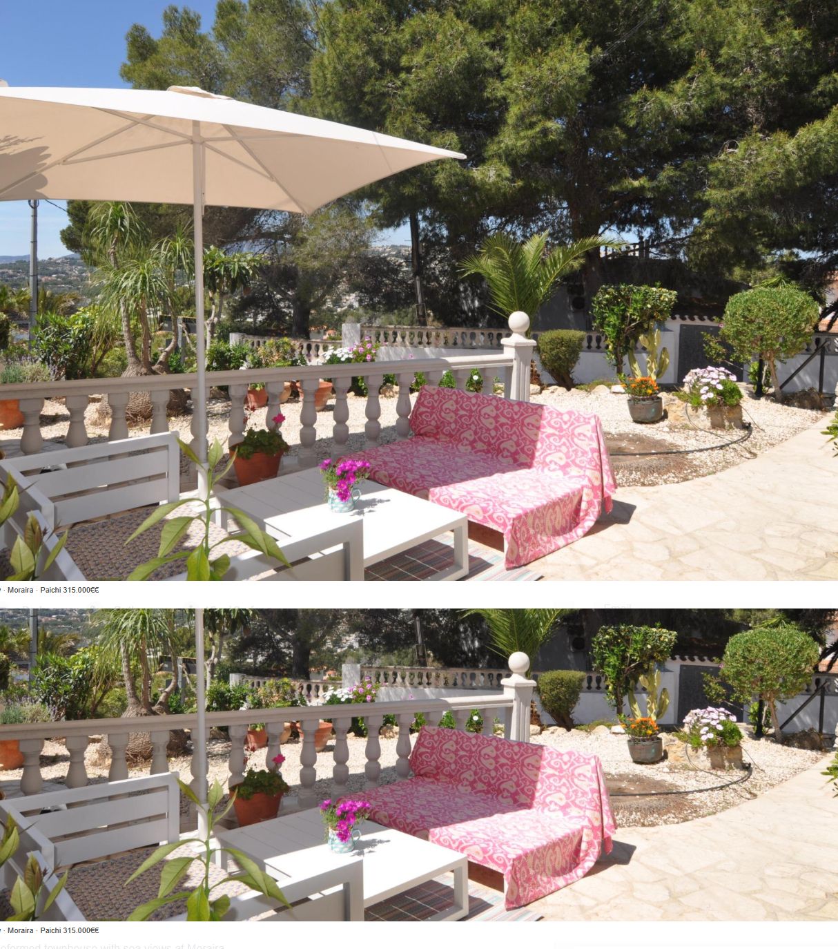 Bungalow for sale with 2 bedrooms in Moraira, Alicante.