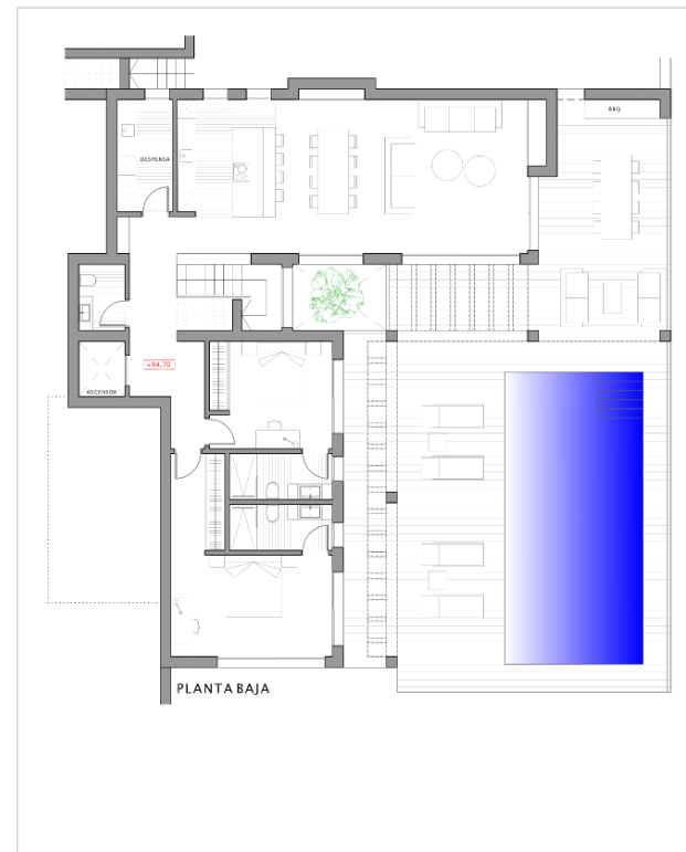 Luxury design villa on 3 levels with panoramic sea views in Moraira near the center for sale