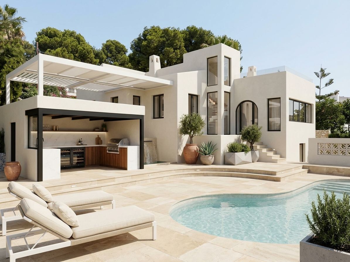 Villa estilo mediterranea cerca del centro de Moraira a la venta 