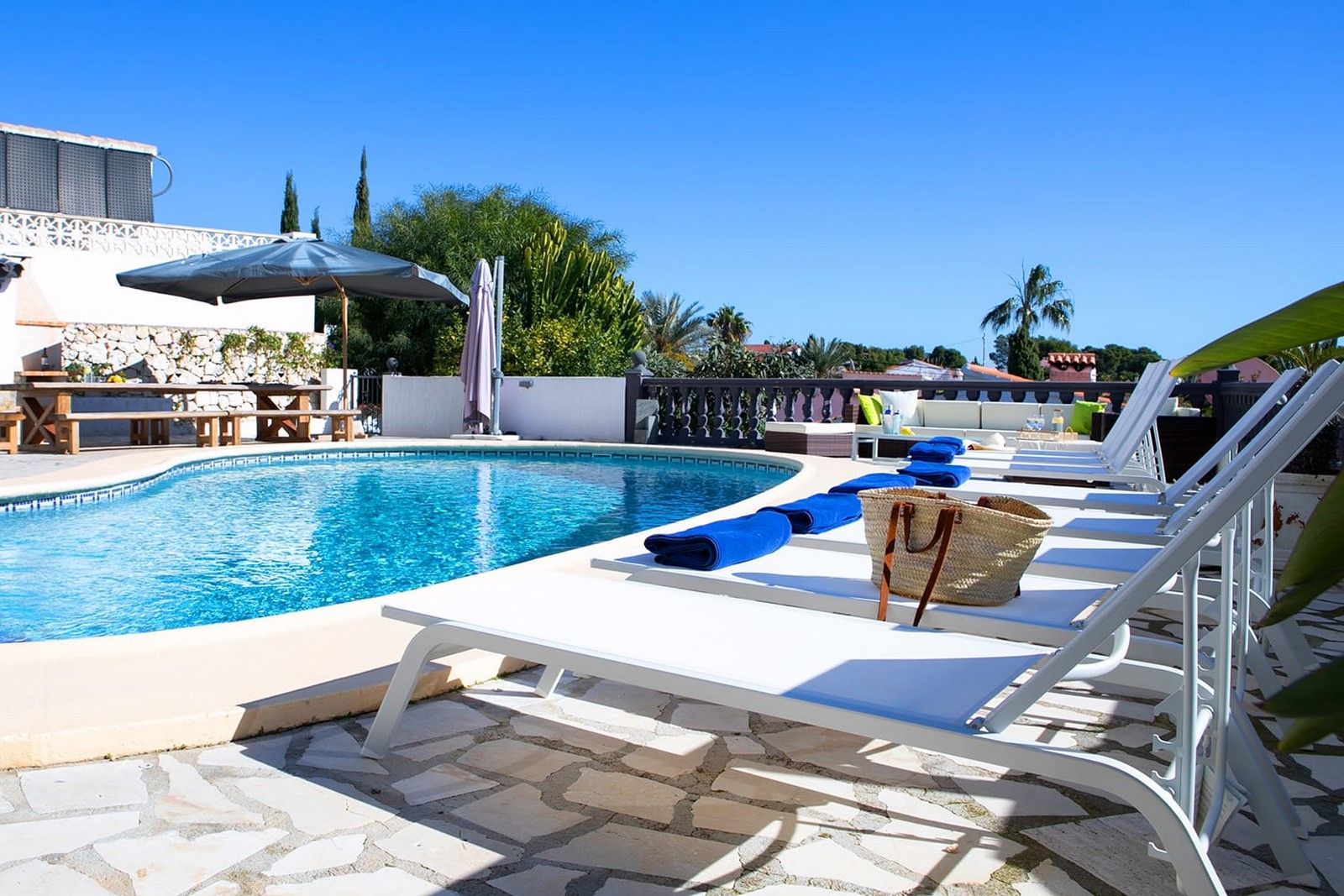 Villa auf dem Hügel des Moraira Clubs mit Meerblick