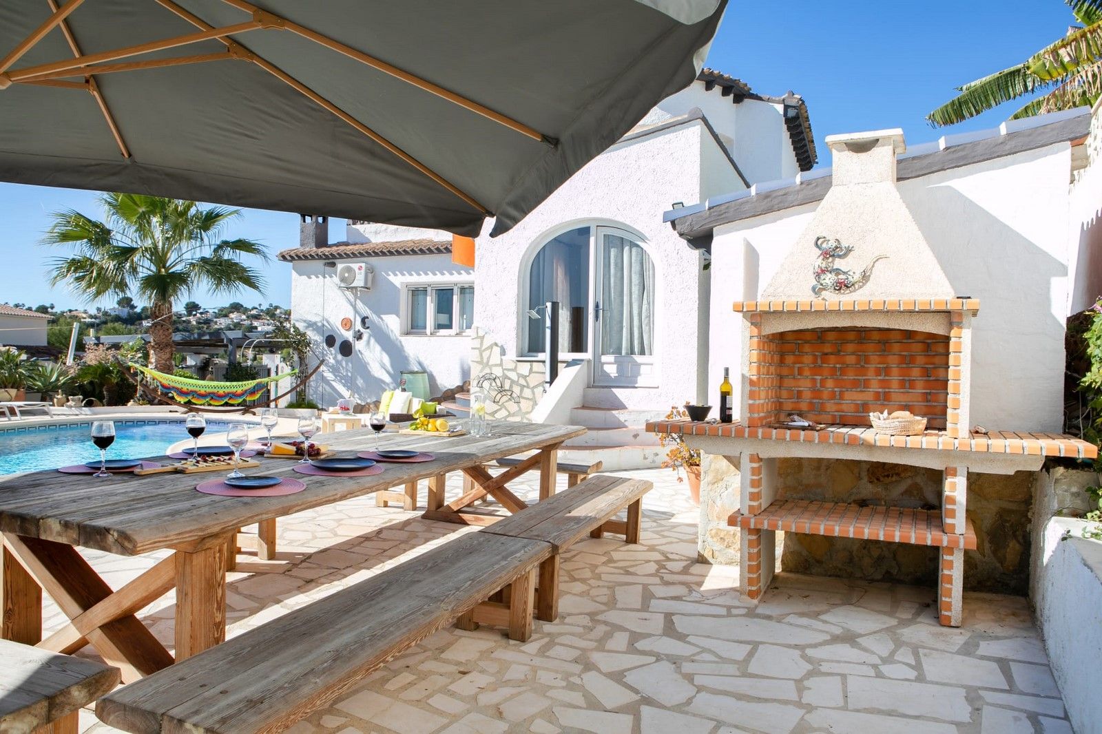 Villa auf dem Hügel des Moraira Clubs mit Meerblick